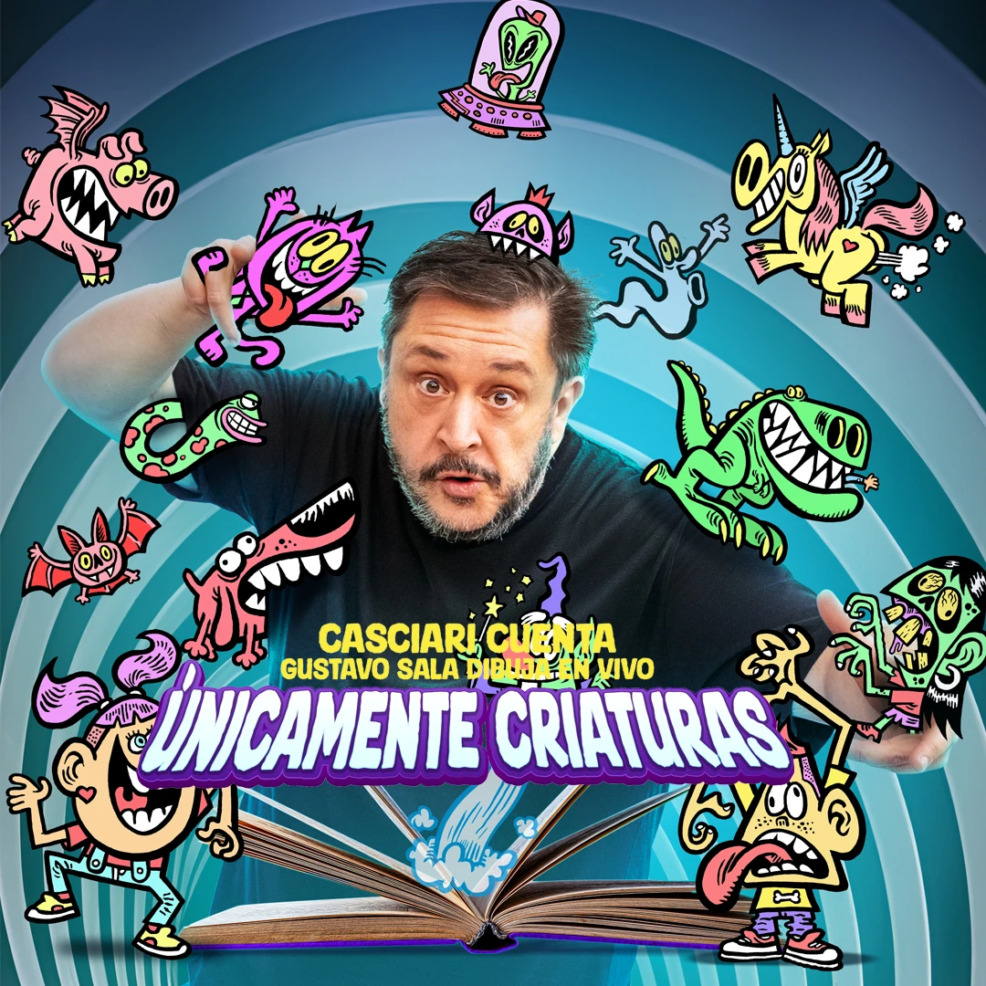 Poster únicamente criaturas con Hernán Casciari y Gustavo Sala